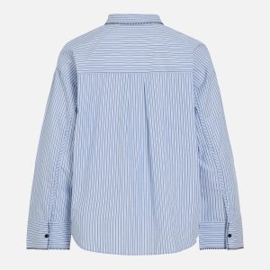 VILANSA LS STRIPE SHIRT LIGHT DARK BLUE – Image 2