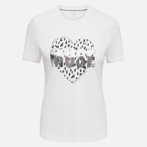 ONLKITA SS TEE JRS NOOS BRIGHT WHITE MUSE HEART – Image 1