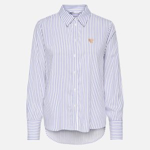 ONLBERIT HEART LS SHIRT CLOUD DANCER BLUE STRIPES - Image 1