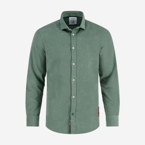SHIRT CORDUROY FOREST GREEN – Image 1