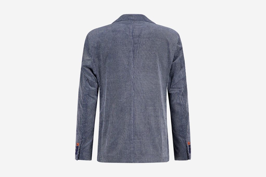 BLAZER 2 TONES RIB JEANS BLUE