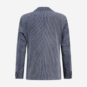 BLAZER 2 TONES RIB JEANS BLUE – Image 2