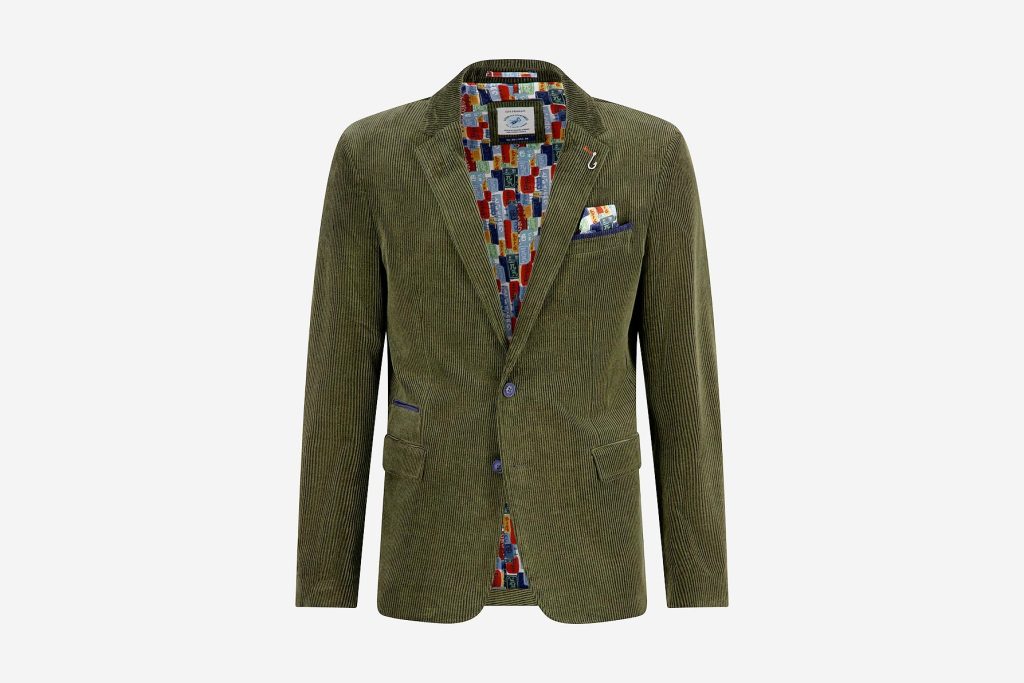 BLAZER 2 TONES RIB FOREST GREEN