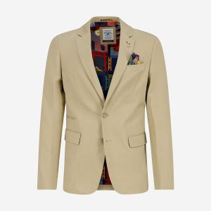 BLAZER FANCY EMBROIDERY SAND – Image 1