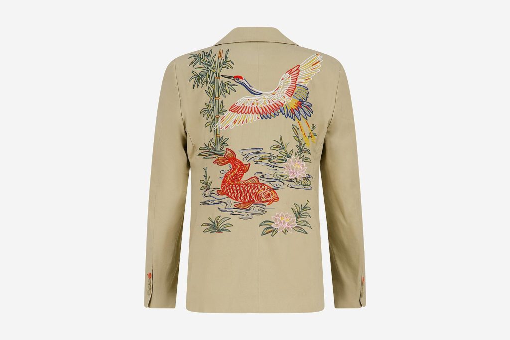 BLAZER FANCY EMBROIDERY SAND