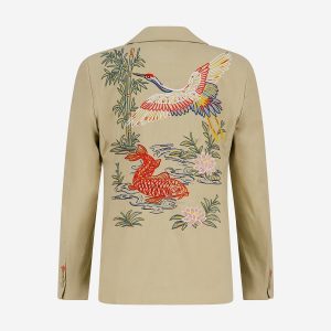 BLAZER FANCY EMBROIDERY SAND – Image 2