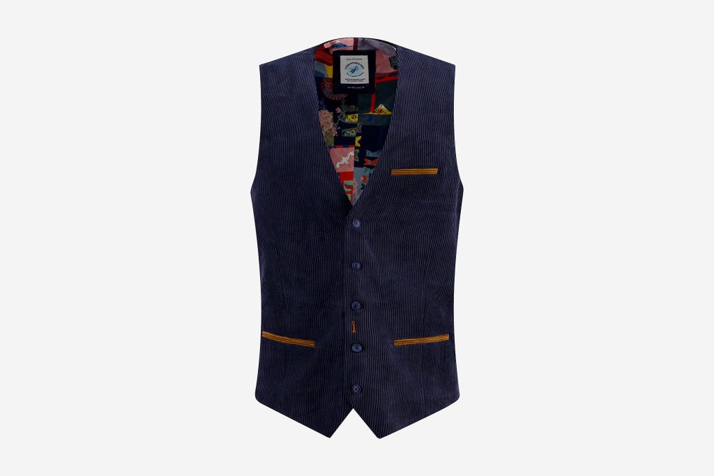 WAISTCOAT RIB NAVY