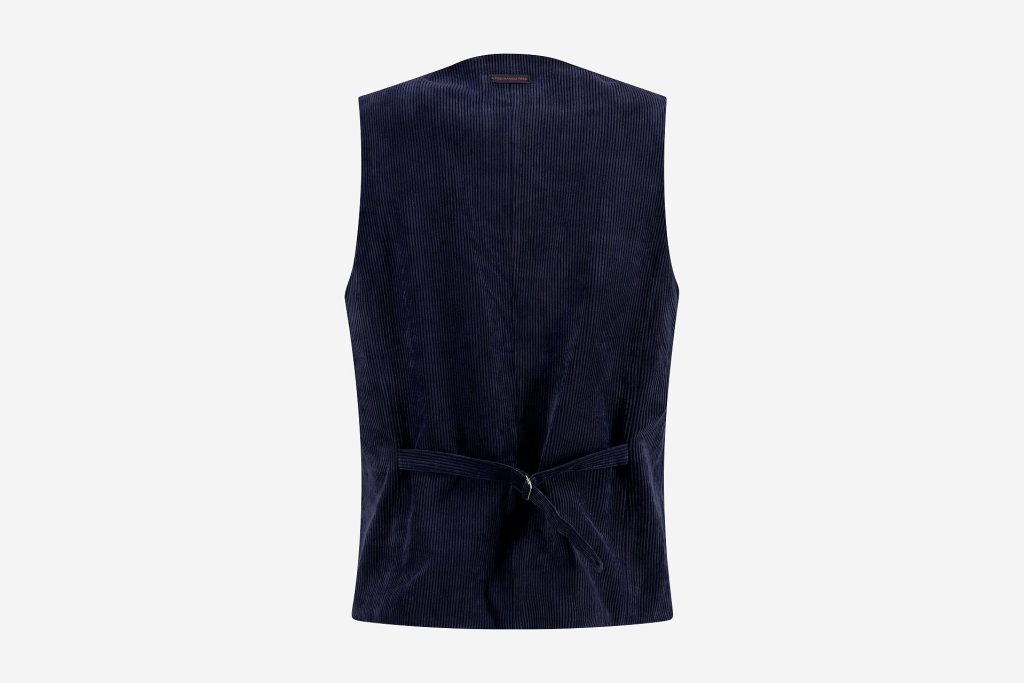 WAISTCOAT RIB NAVY