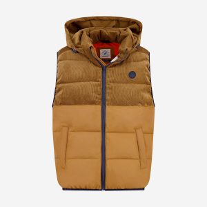 BODYWARMER RIB COGNAC – Image 1