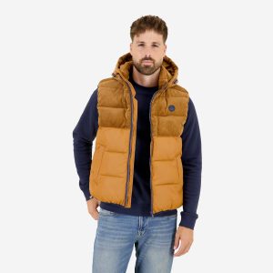 BODYWARMER RIB COGNAC – Image 3