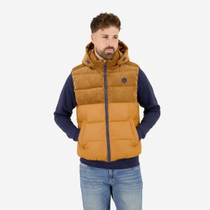 BODYWARMER RIB COGNAC – Image 4