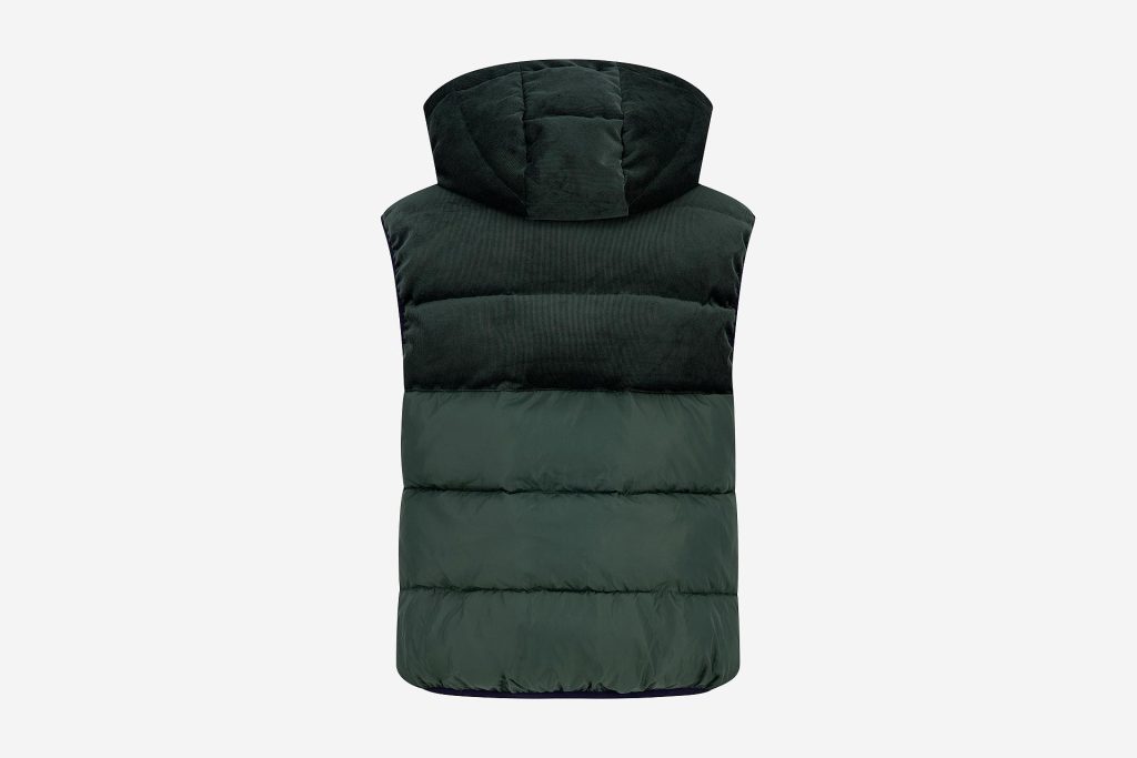 BODYWARMER RIB GREEN