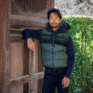 BODYWARMER RIB GREEN – Image 3