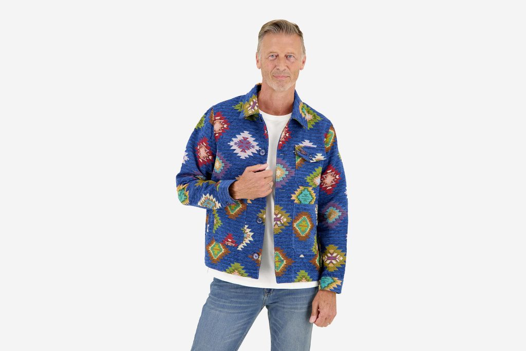 FANCY JACKET GRAPHIC NAVY