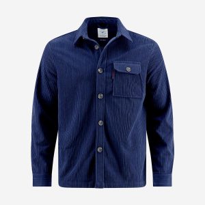 OVERSHIRT RIB NAVY - Image 1