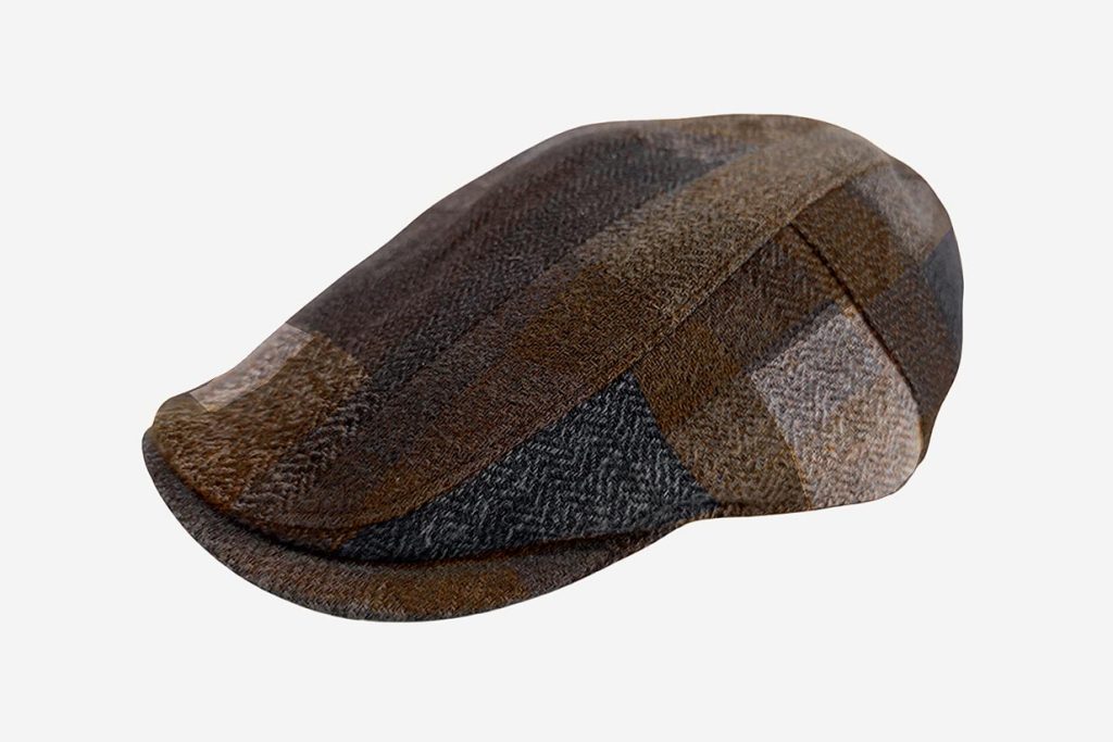 FLATCAP BOLD CHECK NAVY