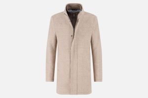 FUNNEL NECK COAT SAND