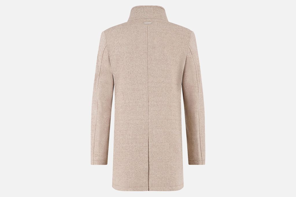 FUNNEL NECK COAT SAND