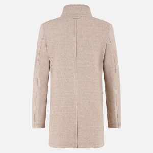 FUNNEL NECK COAT SAND - Image 2