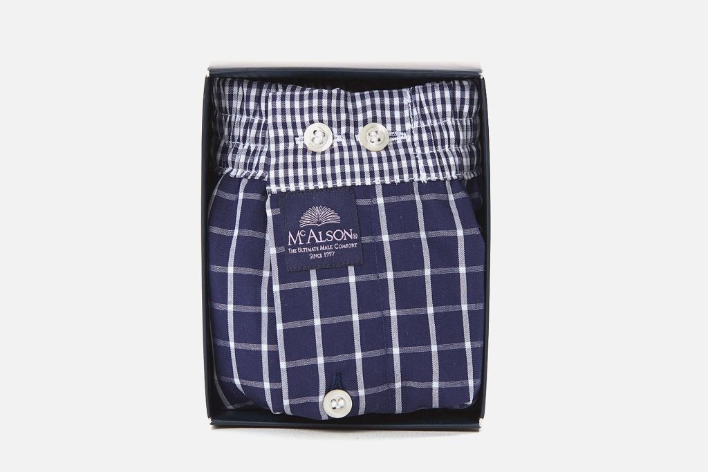 MC ALSON CLASSIC CHECKS NAVY