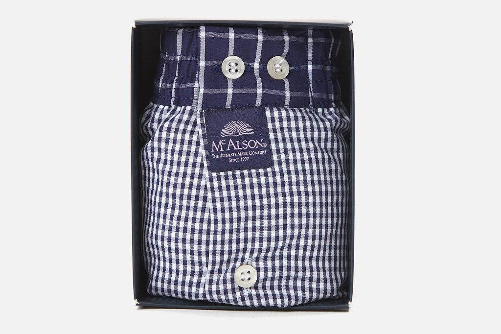 MC ALSON GINGHAM NAVY BLUE