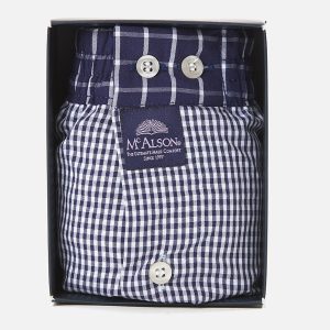 MC ALSON GINGHAM NAVY BLUE – Image 4
