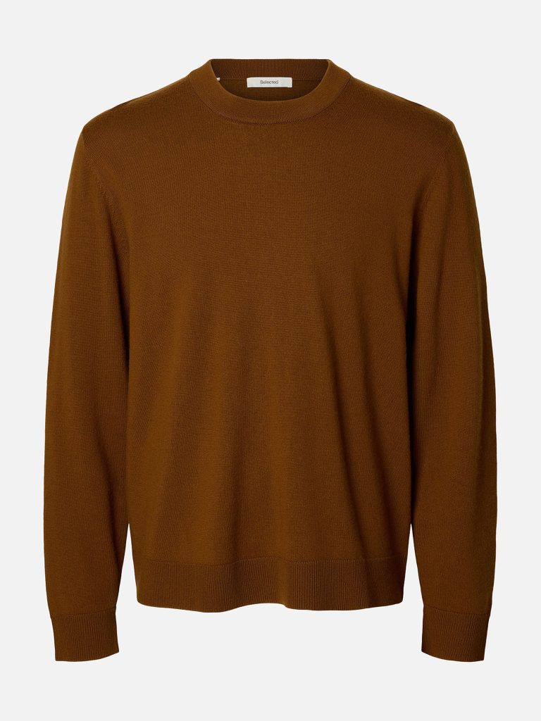 SLHTRAY MERINO BRUSHED CREW MONKS ROBE