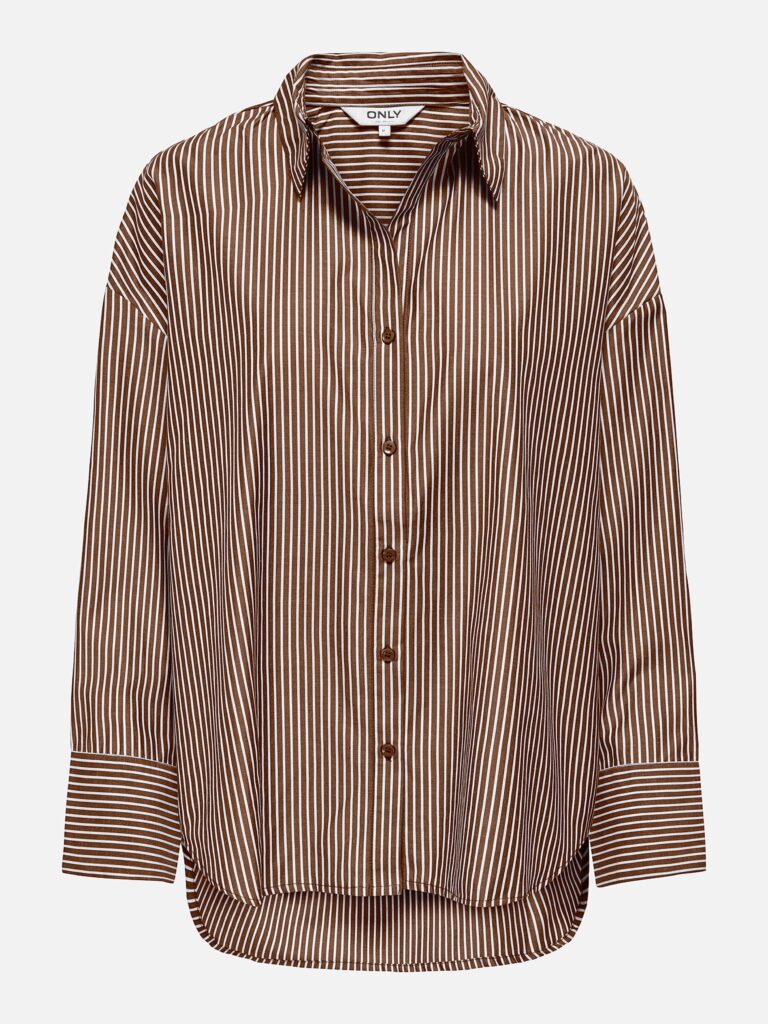 ONLOREGON LYRINA LS SHIRT BISON BRIGHT