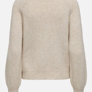 ONLEMMA LS BUTTON ONECK KNT PUMICE STONE – Image 2