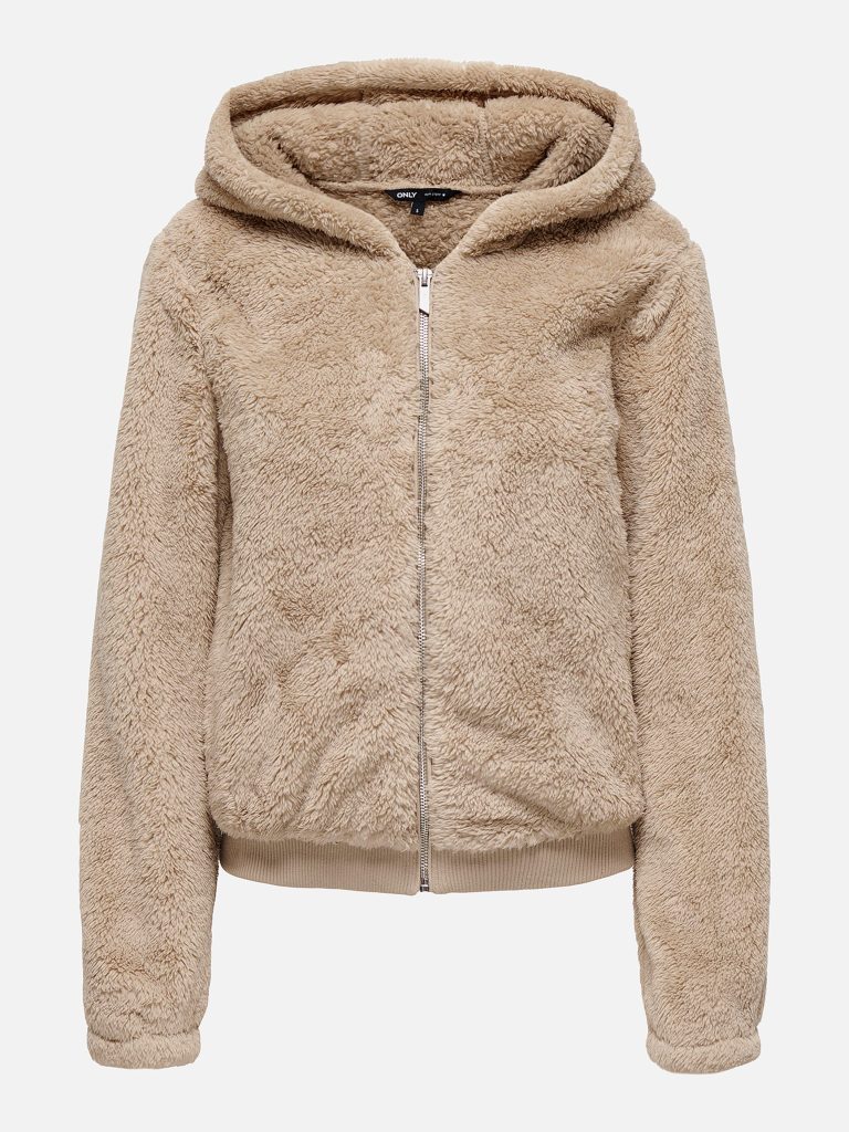 ONLNEWANNA CONTACT SHERPA JKT HUMUS