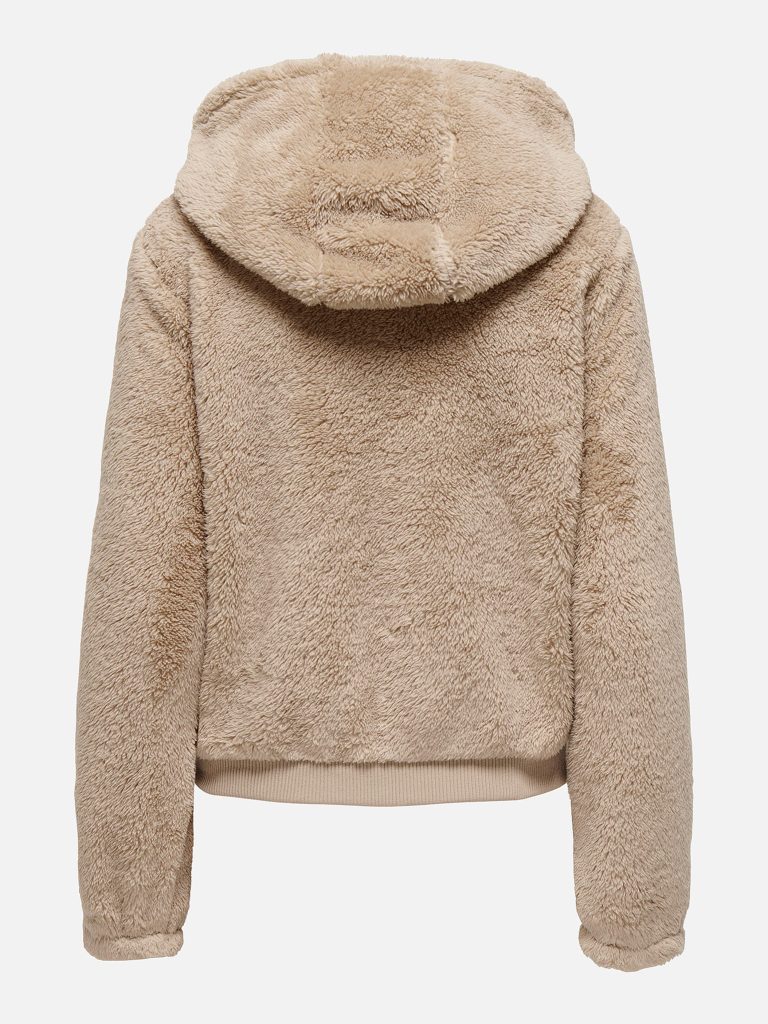ONLNEWANNA CONTACT SHERPA JKT HUMUS