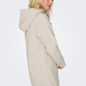 ONLSALLY RAINCOAT OATMEAL WHITE TEDDY – Image 5