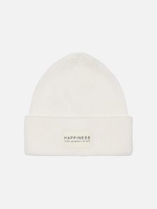 ONLALPHA LIFE PATCH RIB BEANIE CLOUD DANCER
