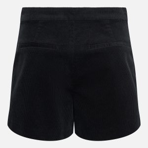 ONLZEVA HW CORD BUT SHORTS BLACK - Image 2