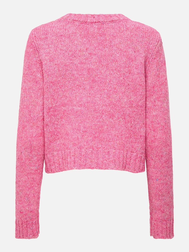 ONLSMILLA LS TEXT DETAIL ONECK FUSCHIA BIRCH