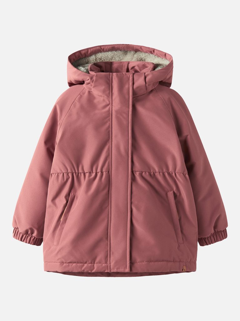 NMFLASNOW05 JKT SOLID WHITERED ROSE