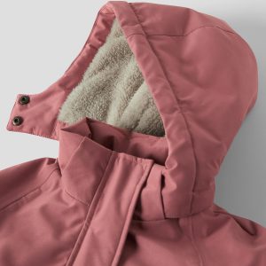 NMFLASNOW05 JKT SOLID WHITERED ROSE - Image 3