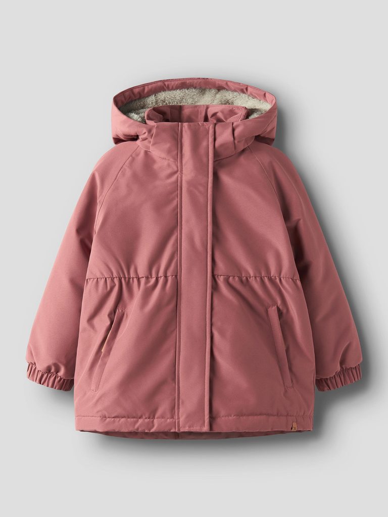 NMFLASNOW05 JKT SOLID WHITERED ROSE
