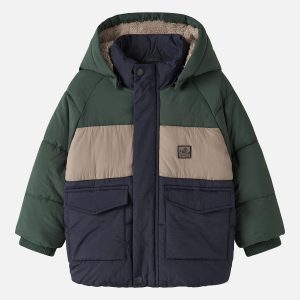 NMMMELBOURNE PUFFER JACKET BLOCK NAVY - Image 1