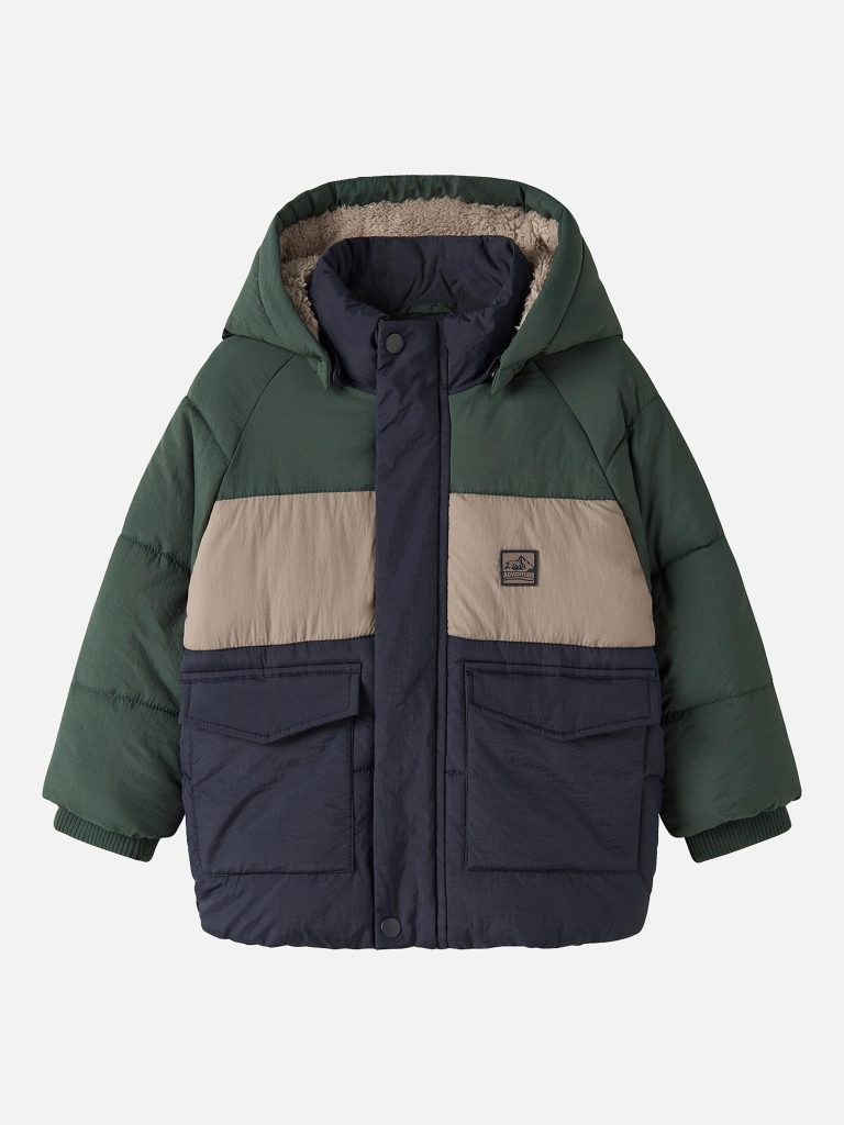 NMMMELBOURNE PUFFER JACKET BLOCK NAVY