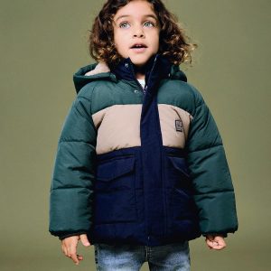 NMMMELBOURNE PUFFER JACKET BLOCK NAVY - Image 4