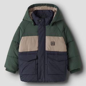 NMMMELBOURNE PUFFER JACKET BLOCK NAVY - Image 5