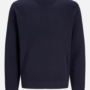 JPRBLAMILANO STITCH KNIT CREW NECK NIGHT SKY – Image 1