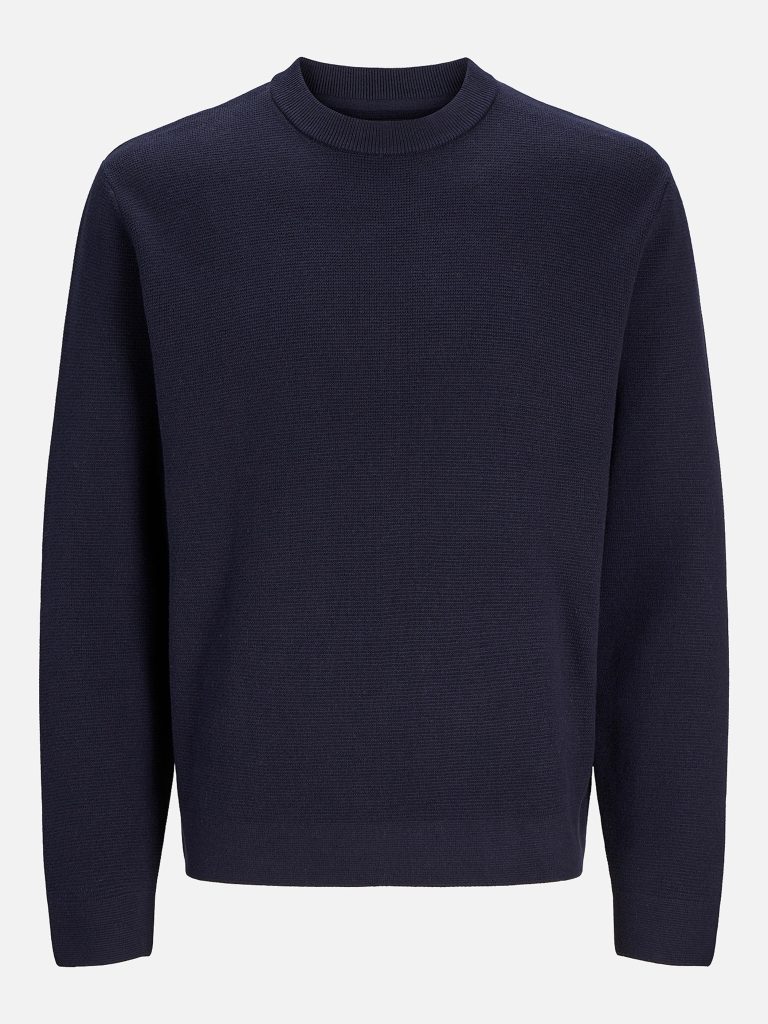 JPRBLAMILANO STITCH KNIT CREW NECK NIGHT SKY
