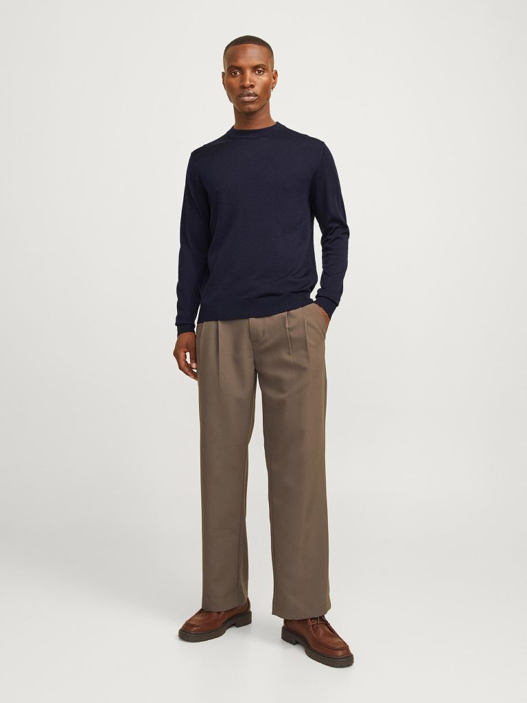 JPRBLAMILANO STITCH KNIT CREW NECK NIGHT SKY