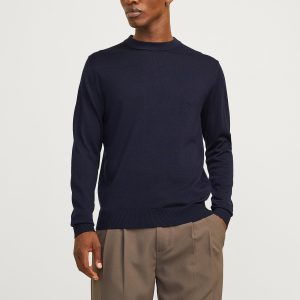 JPRBLAMILANO STITCH KNIT CREW NECK NIGHT SKY – Image 5