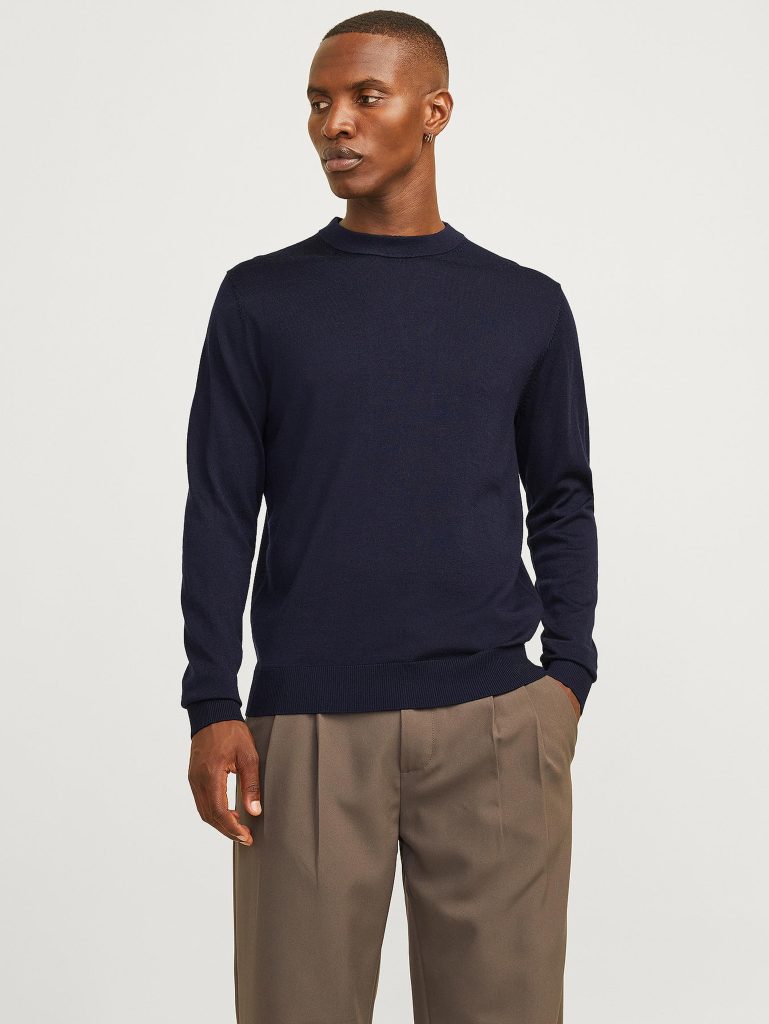 JPRBLAMILANO STITCH KNIT CREW NECK NIGHT SKY