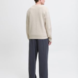 JPRBLAMILANO STITCH KNIT CREW NECK CLOUD DANCER – Image 2