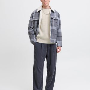 JPRBLAMILANO STITCH KNIT CREW NECK CLOUD DANCER – Image 3