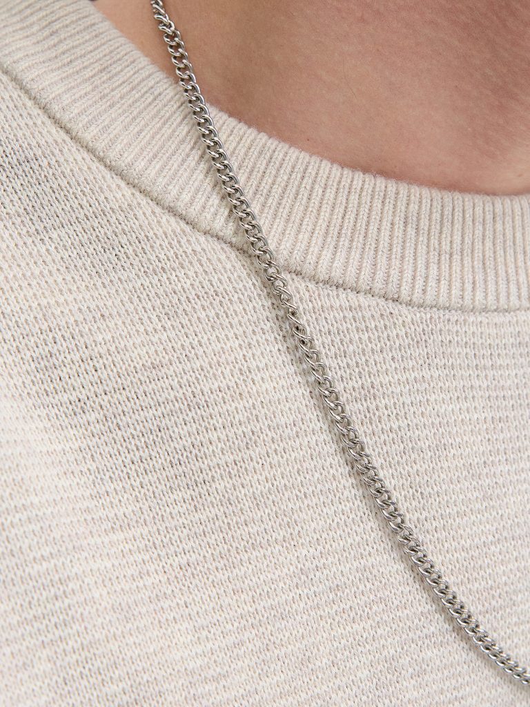 JPRBLAMILANO STITCH KNIT CREW NECK CLOUD DANCER
